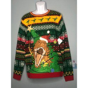 NWT Holiday Time med T-Rex